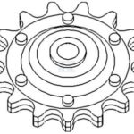 Piñón de la barra de corte