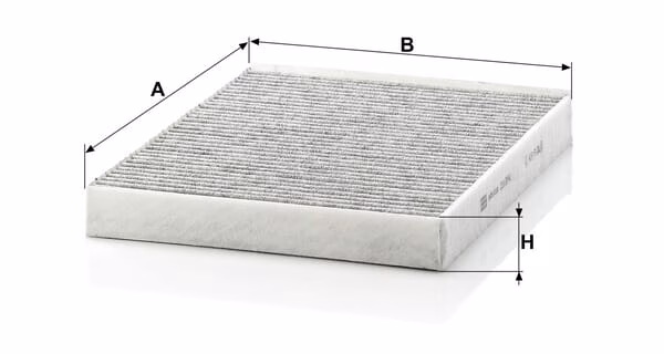Filtro interiores, carbón act.