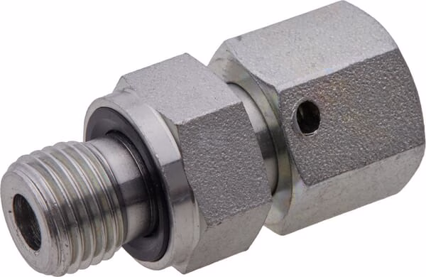 Racor rosca a bloque con tuerca loca 10L- R1/4" 2 Racor rosca a bloque con tuerca loca 10L- R1/4"