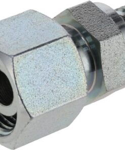 Racor rosca a bloque con tuerca loca 12L- R1/4