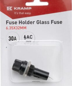 Fuse holder glass fuse 30A 250V AC 6.35x32mm