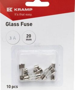 Glass fuse 3A 20mm (x10)