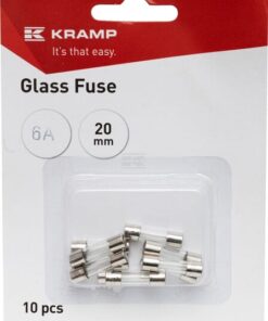 Glass fuse 6A 20mm (x10)