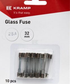 Glass fuse 25A 32mm (x10)