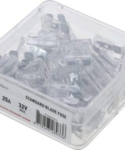Standard blade fuse 25A 32V white (x50)