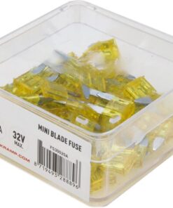 Mini blade fuse 20A 32V yellow (x50)