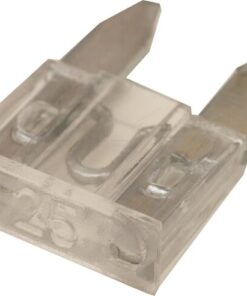 Mini blade fuse 25A 32V white (x50)