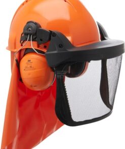 Combinación casco forestal con orejeras y pantalla 5C