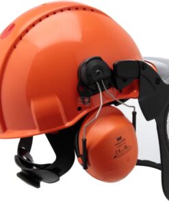 Combinación casco forestal con orejeras y pantalla 5C