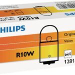 Bombilla Convencional tubular R10W 12V 10W BA15s blanco Philips