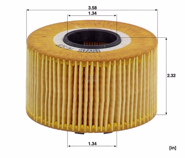 Filtro de aceite sin metal