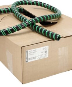 Protector espiral negro/verde 13-18 25m