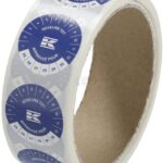 Rollo de pegatinas "Caja homologada" FR+NL, azul