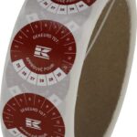 Rollo de pegatinas "Caja homologada" FR+NL, rojo