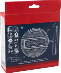 Piloto trasero multifunción LED, redondo, 12-24V, Ø140mm, 7 polos, Kramp 13 Piloto trasero multifunción LED, redondo, 12-24V, Ø140mm, 7 polos, Kramp