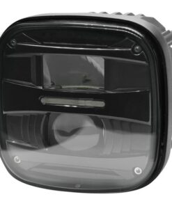 Faro LED, 25/50 W, cuadrado, 10/30 V, 126 x 126 x 82 mm, luz de carretera/luz de cruce, adecuado para John Deere