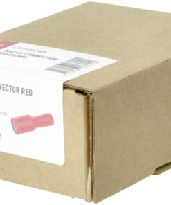 Conector de empalme tipo bala, hembra, rojo, 0.5-1mm² Ø4mm (100 uds.)