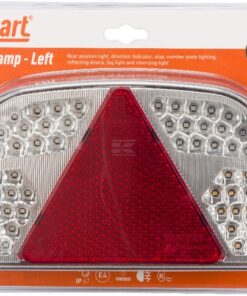 Luz multifunction LED, Izda., rectangular, 12 V, 244 x 149 x 48 mm, conexión tipo bayoneta de 7 pines, gopart