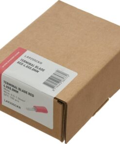 Terminal macho, rojo, 0,5-1 mm² 4,8x0,8 mm (100 uds.)