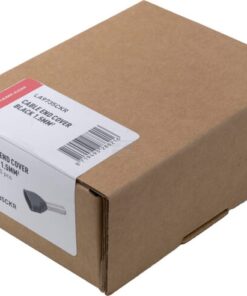 Cable end cover black, 1.5mm² (100x)