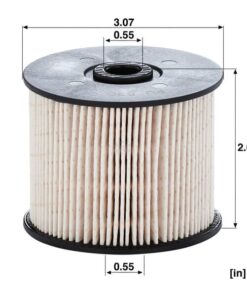 Filtro combustible sin metal