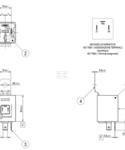 Relé intermitente LED ILS 24V 3P ISO máx. 90W