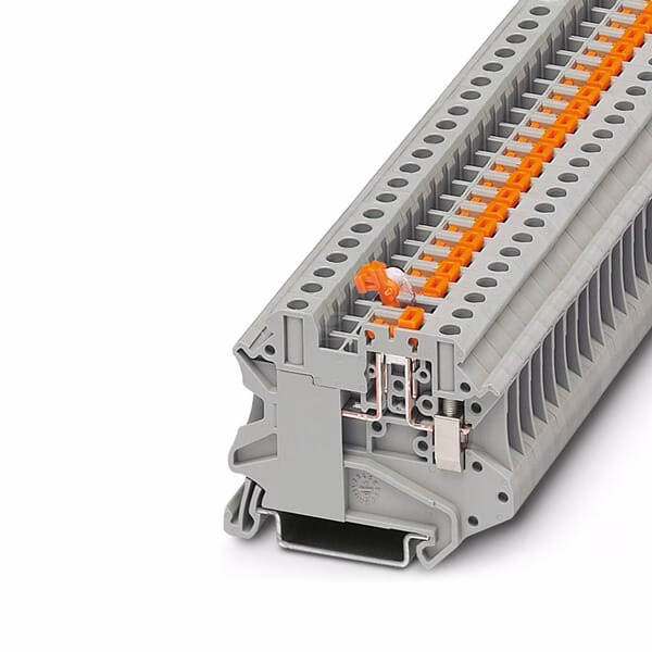 Knife-disconnect terminal block