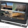 Monitor HD de 9" con cable y cuatro monitores HD