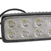 Luz de trabajo LED, 8LEDs, 12/24V 3W, 2560lm, rectangular 90x150mm, transparente, Vapormatic