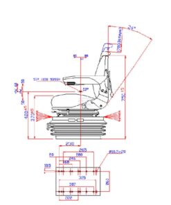 Asiento suspensión neumática Super DeLuxe