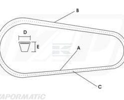 Juego de correas de transmisión Spb2400 - 3