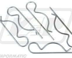 Pasador elástico seguridad-eje forma "R" (5 uds.)