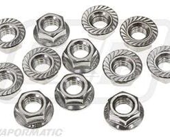 Tuerca de brida M8-1.25mm 10.9 (12 uds.)