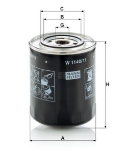 Filtro interc. aceite lubric.