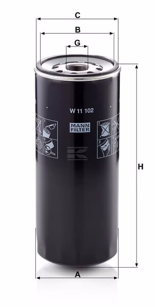 Filtro intercambiador aceite lubricante