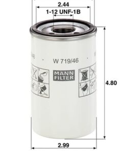 Filtro intercambio para aceite lubrificación