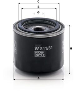Filtro intercambio para aceite lubrificación