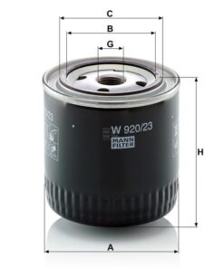 Filtro cambio aceite lubricación