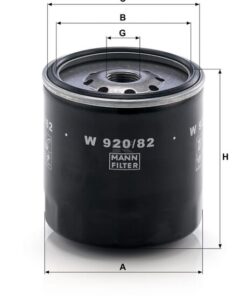 Filtro de aceite M&H 8 Filtro de aceite M&H