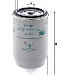Filtro intercamb. combustible 7 Filtro intercamb. combustible