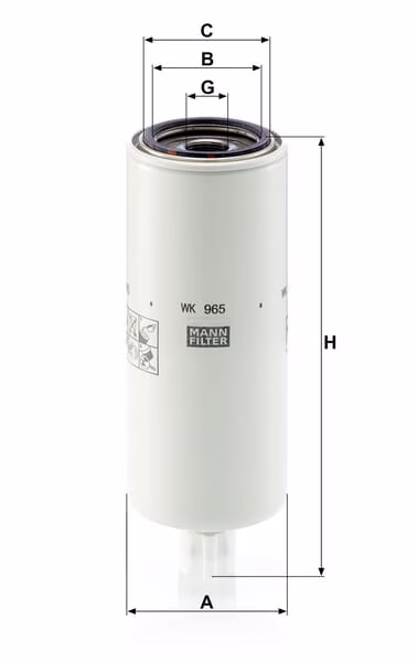 Filtro intercamb. combustible 2 Filtro intercamb. combustible