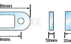 Separador de barra de remolque 12mm