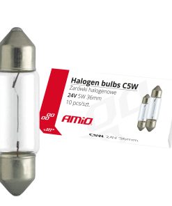 Bombillas halógenas C5W Festoon 36mm 24V 10 unid.