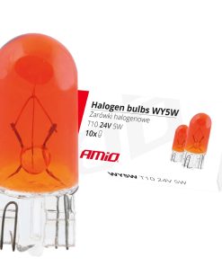 Bombillas halógenas WY5W T10 5W W2.1x9.5d AMBER 24V 10 unid.