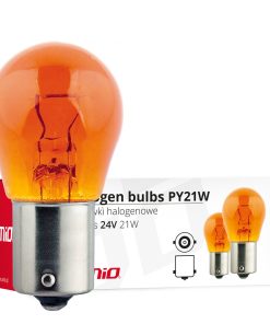 Bombillas halógenas PY21W BA15s 24V 21W AMBER 10 unid.