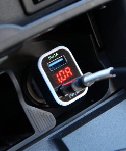 Cargador para móvil 2xUSB + Chequeador de acumulador  TEST-04