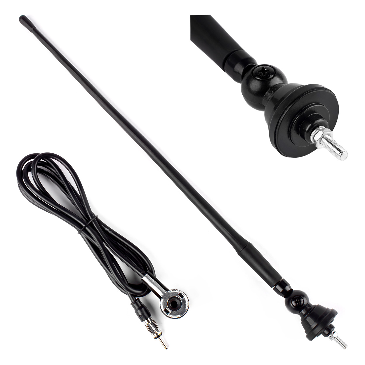 Antena para Coche 34cm 5mm adaptor ANT02 1 Antena para Coche 34cm 5mm adaptor ANT02