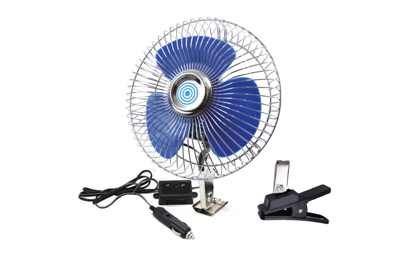 Ventilador metálico para coche sujeción a tornillo + clip CFAN-15+ 24V 2 Ventilador metálico para coche sujeción a tornillo + clip CFAN-15+ 12V