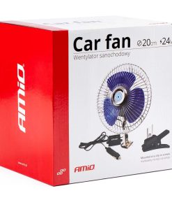 Ventilador metálico para coche sujeción a tornillo + clip CFAN-15+ 24V