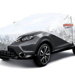 Cobertor reflectivo para coche (funda protectora), color ALUMINIO, con cierre, 120g algodón, talla: SUV/VAN L